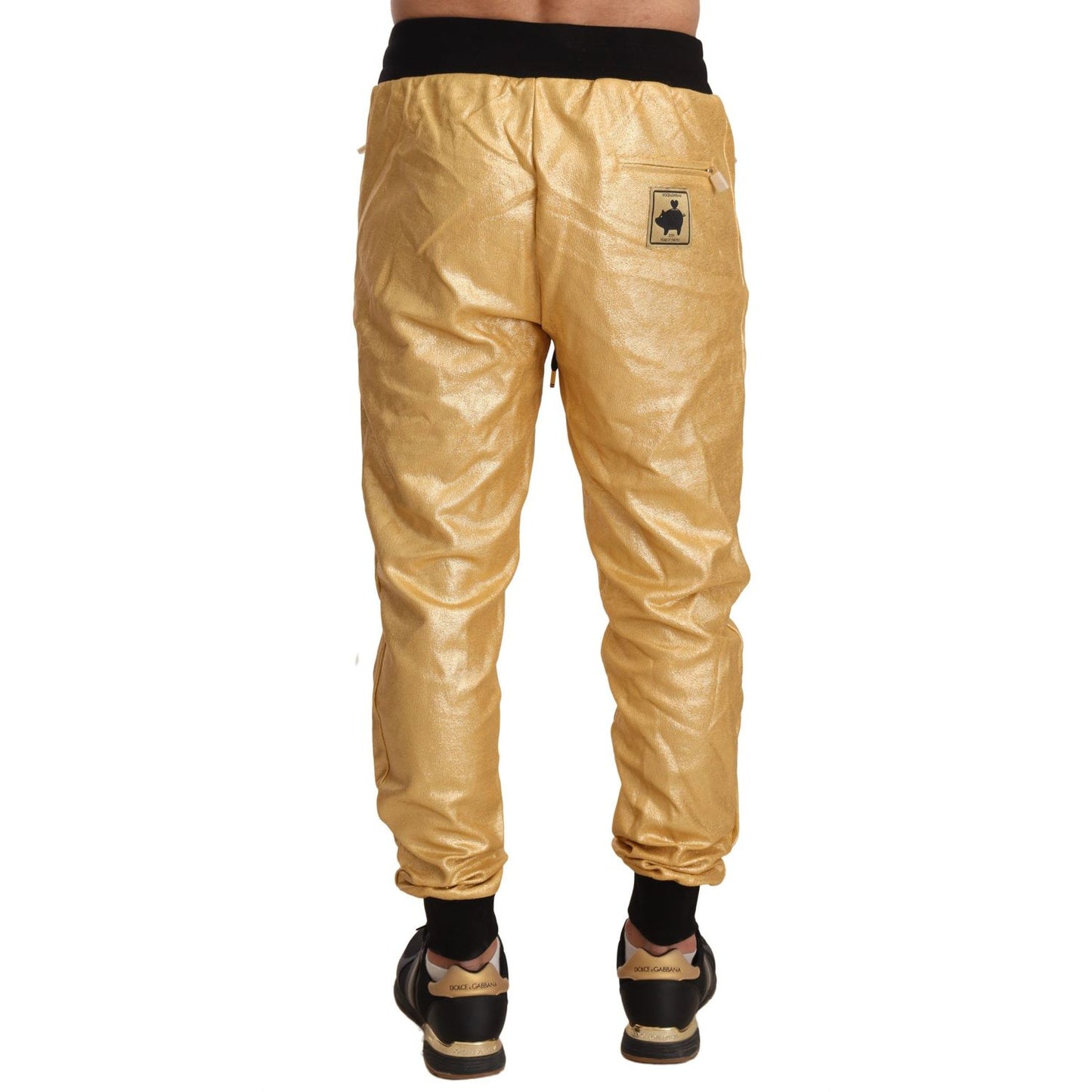 Dolce & Gabbana Gold Year of the Pig Sweatpants gold-pig-of-the-year-cotton-trousers-pants IMG_1106-scaled-4f4f9266-895.jpg