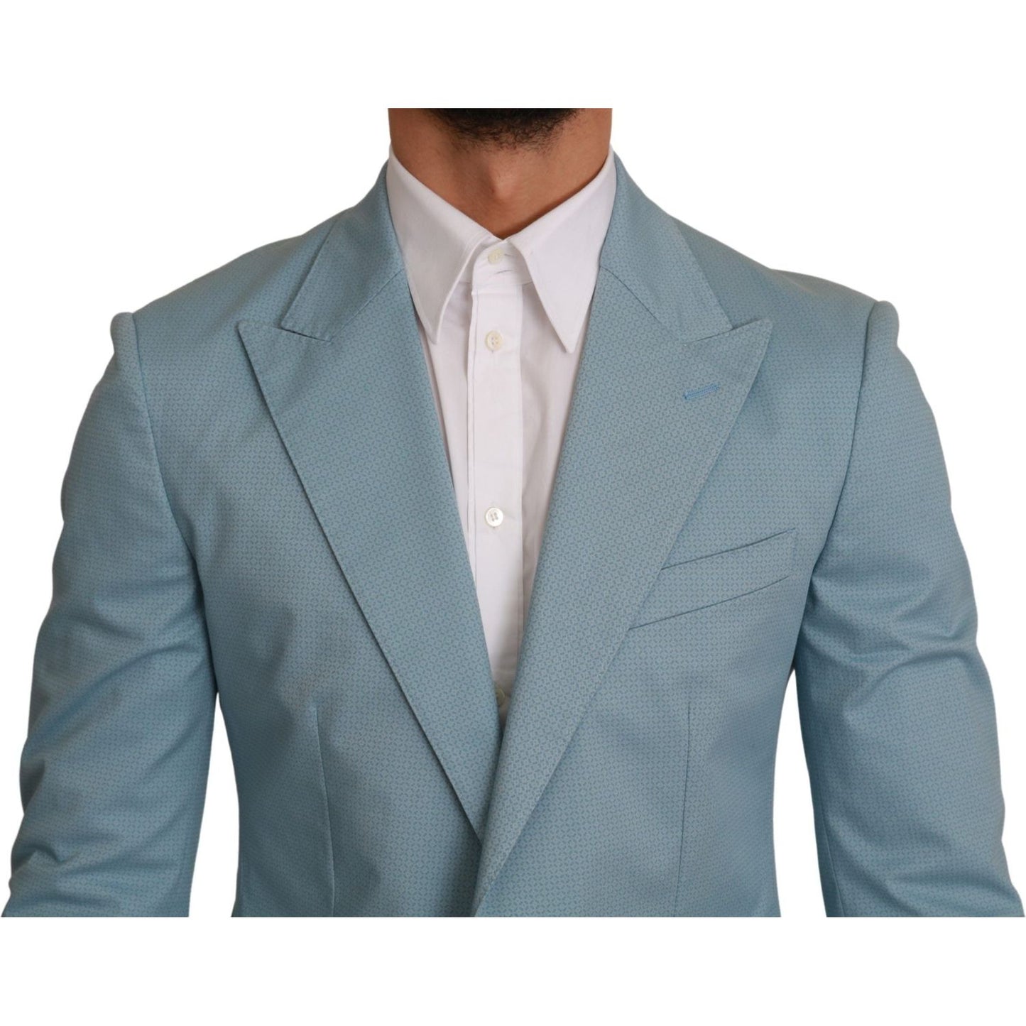 Dolce & Gabbana Elegant Blue Fantasy Pattern Blazer blue-slim-fit-coat-jacket-martini-blazer IMG_1190-scaled-81cb0d77-b24.jpg