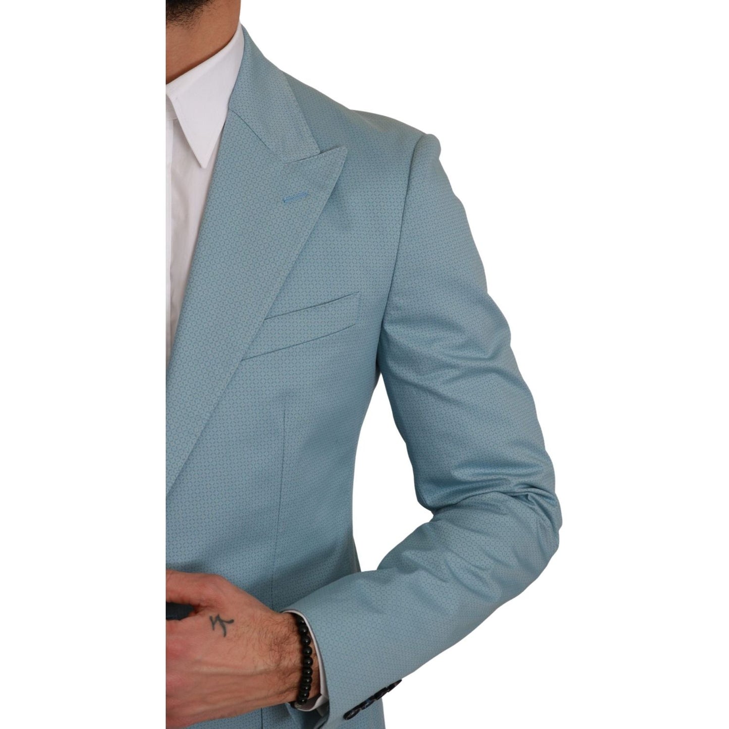 Dolce & Gabbana Elegant Blue Fantasy Pattern Blazer blue-slim-fit-coat-jacket-martini-blazer IMG_1191-scaled-49c9ce87-a65.jpg