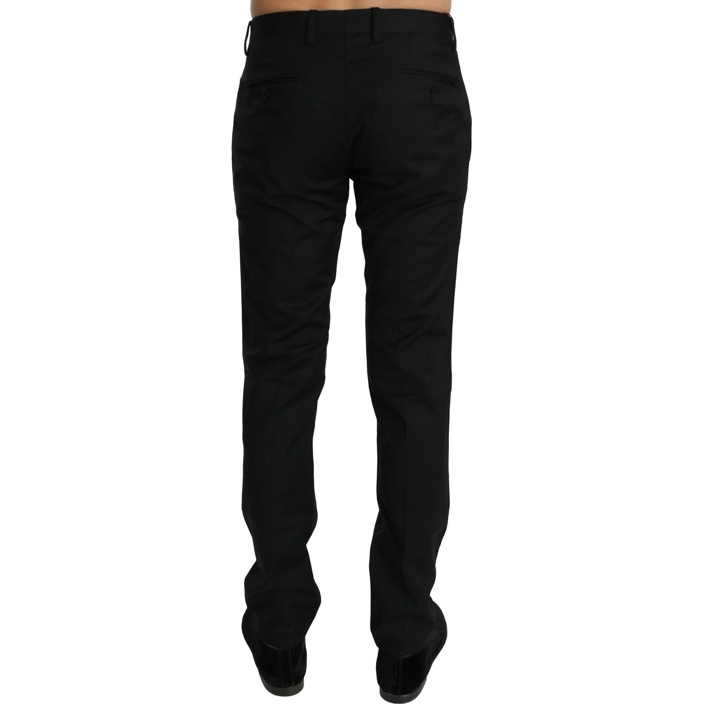 Dolce & Gabbana Elegant Black Wool Dress Pants black-dress-formal-trouser-mens-wool-pants Jeans & Pants IMG_1239-1-scaled-899c52de-9af.jpg