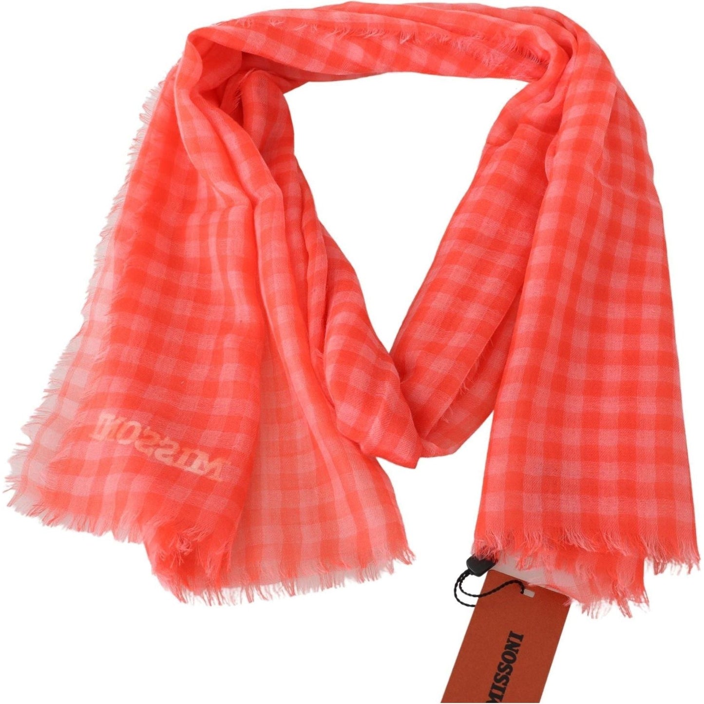 Missoni Luxurious Cashmere Checkered Scarf orange-check-cashmere-unisex-wrap-fringes-scarf IMG_1277-c381fb1d-61a.jpg