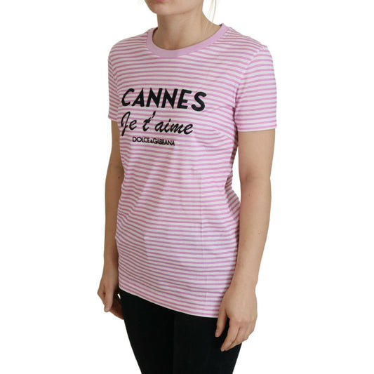 Dolce & Gabbana Exclusive Striped Love Affair Cotton Tee white-pink-cannes-exclusive-t-shirt-1 IMG_1284-scaled-cfbc2b17-bc3.jpg