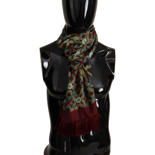 Dolce & GabbanaElegant Multicolor Silk Men's Scarf WrapMcRichard Designer Brands£329.00