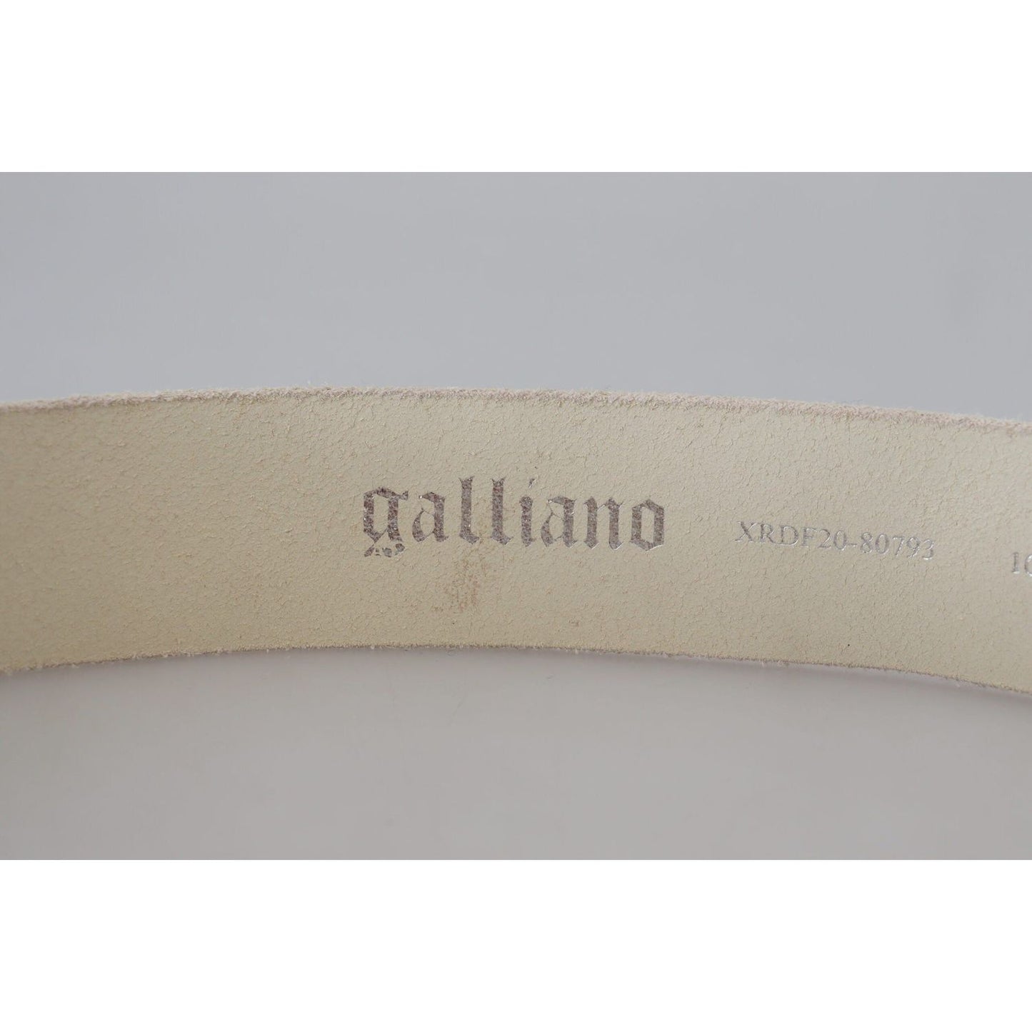 John Galliano Elegant Pink Leather Fashion Belt pink-leather-letter-logo-round-buckle-waist-belt