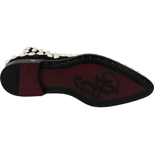 Dolce & GabbanaChic Black Suede Ankle Boots with PearlsMcRichard Designer Brands£749.00