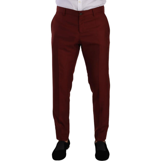 Dolce & Gabbana Elegant Cashmere-Silk Red Dress Pants red-cashmere-silk-dress-men-trouser-pants IMG_1456-scaled-747cede5-773.jpg