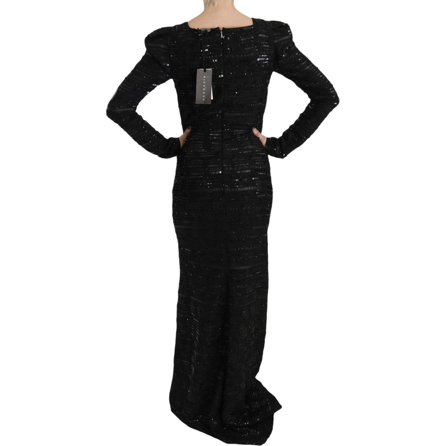 John Richmond Black Silk Sheath Maxi Dress with Sequins black-silk-full-length-sequined-gown-dress IMG_1465-scaled-84e674d8-c6d.jpg