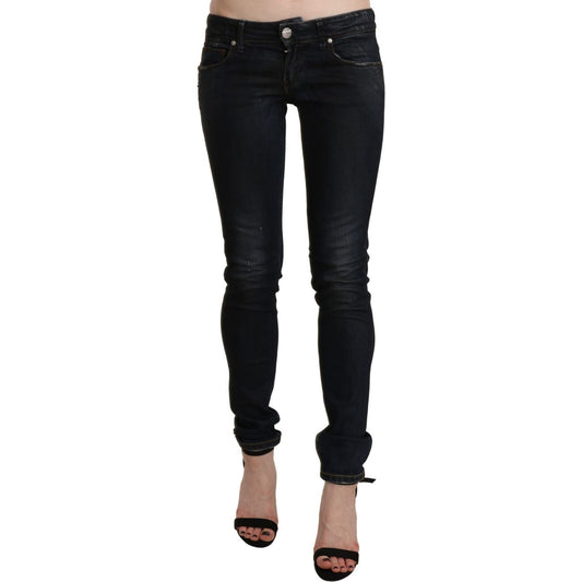 Acht Chic Low Waist Skinny Black Jeans Jeans & Pants black-washed-low-waist-skinny-denim-jeans