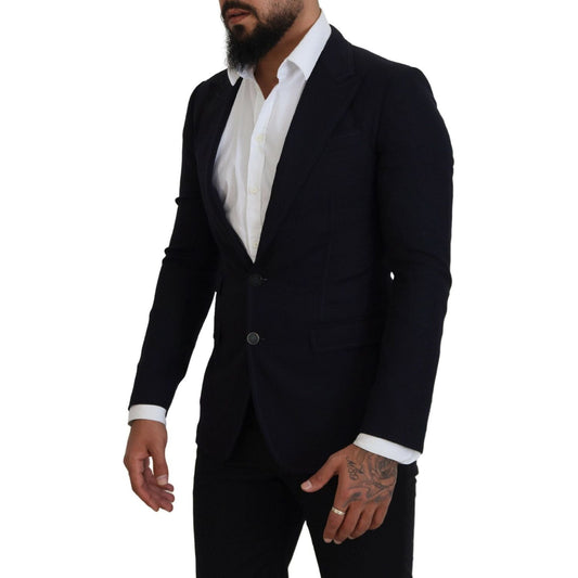 Dolce & Gabbana Elegant Black Single-Breasted Blazer black-wool-formal-taormina-blazer IMG_1527-scaled-083863f2-8cd.jpg