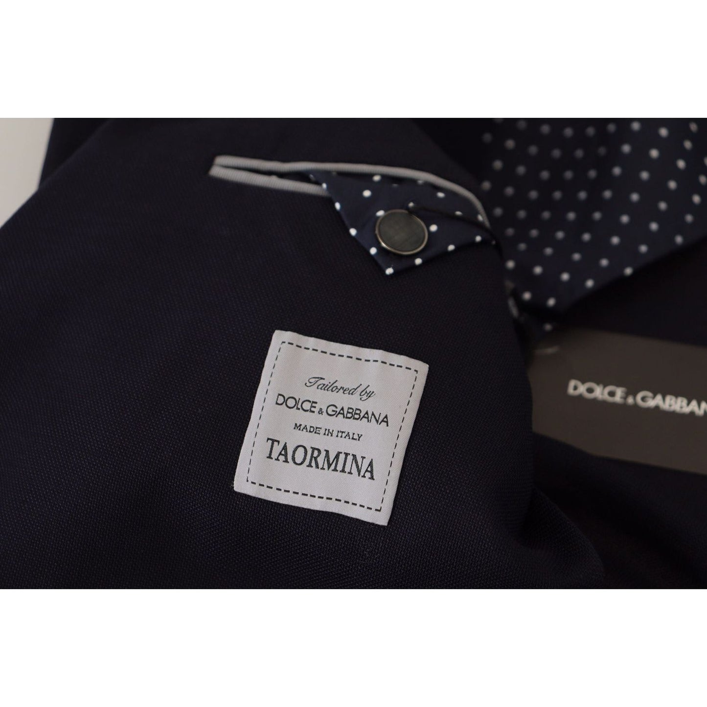 Dolce & Gabbana Elegant Black Single-Breasted Blazer black-wool-formal-taormina-blazer