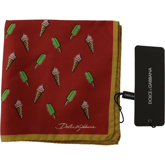 Dolce & GabbanaElegant Multicolor Silk Men's Square ScarfMcRichard Designer Brands£89.00