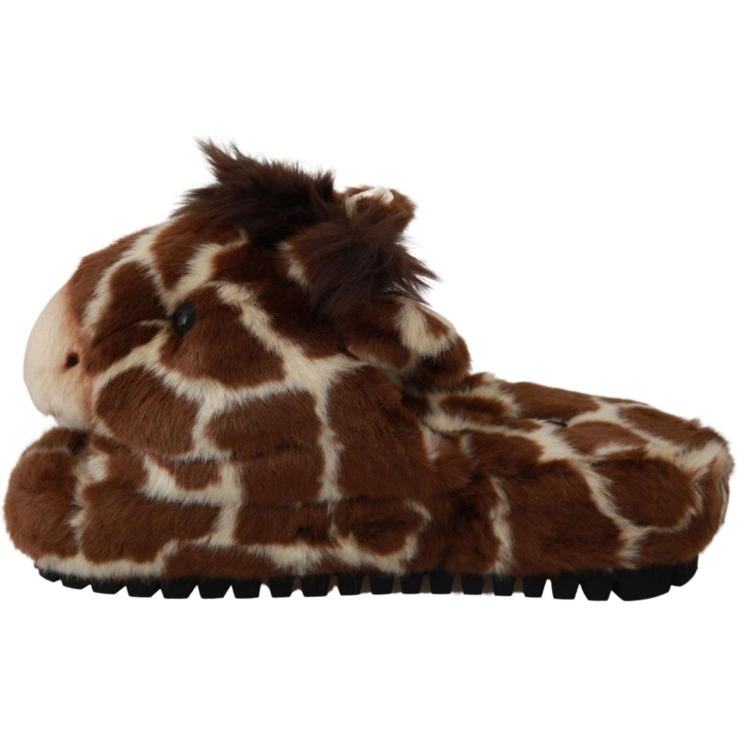 Dolce & Gabbana Elegant Giraffe Pattern Slides for Sophisticated Comfort brown-giraffe-slippers-flats-sandals-shoes IMG_1584-scaled-2da31cc1-14c.jpg