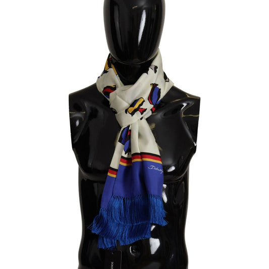 Dolce & GabbanaMulticolor Silk Men's Scarf WrapMcRichard Designer Brands£279.00
