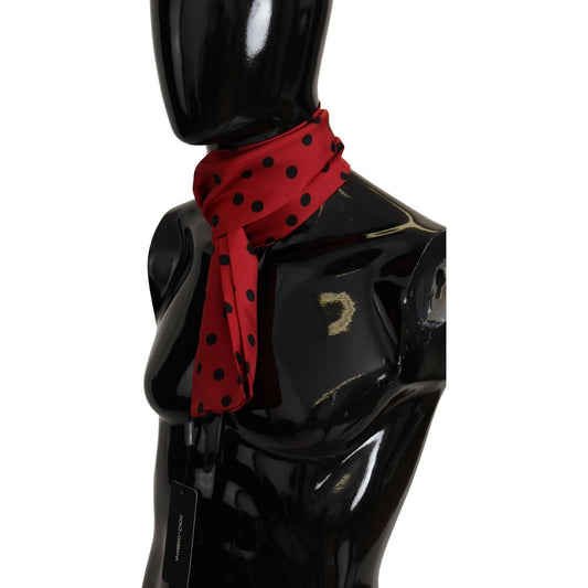 Dolce & GabbanaElegant Silk Men's Scarf in Black & RedMcRichard Designer Brands£139.00