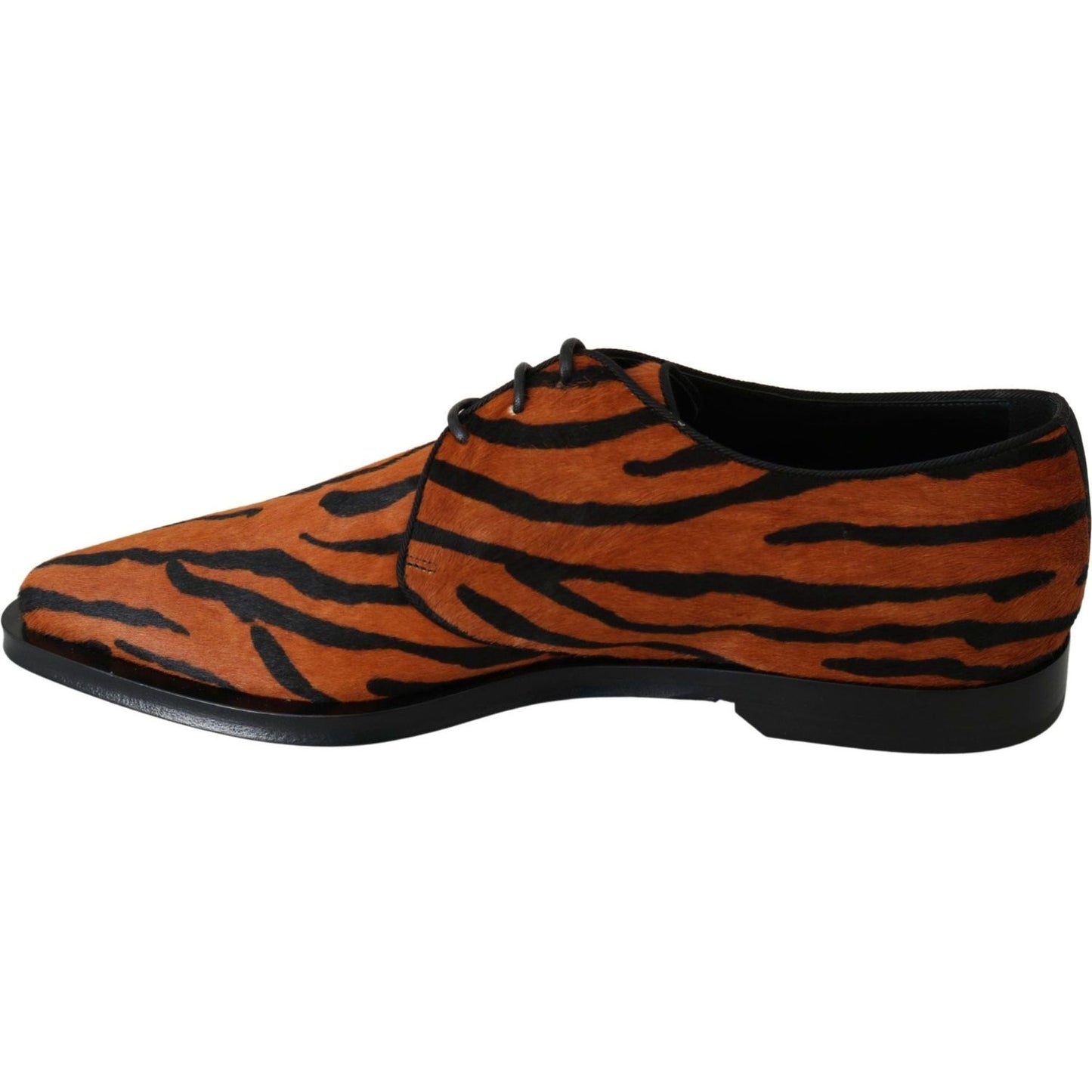 Dolce & Gabbana Tiger Pattern Dress Shoes with Pony Hair orange-pony-hair-formal-dress-broque-shoes-1 IMG_1608-scaled-6d28ff49-c97.jpg
