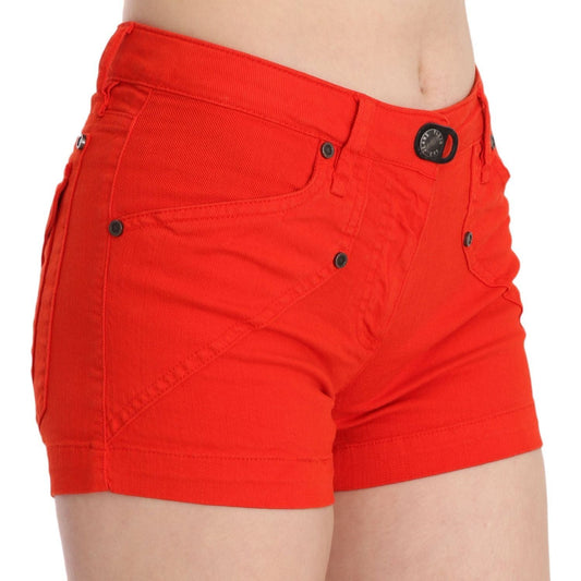 PLEIN SUDChic Mid Waist Mini Shorts in Vibrant OrangeMcRichard Designer Brands£129.00