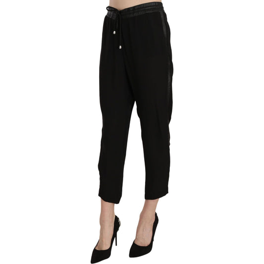GuessChic High Waist Cropped Pants in Elegant BlackMcRichard Designer Brands£129.00
