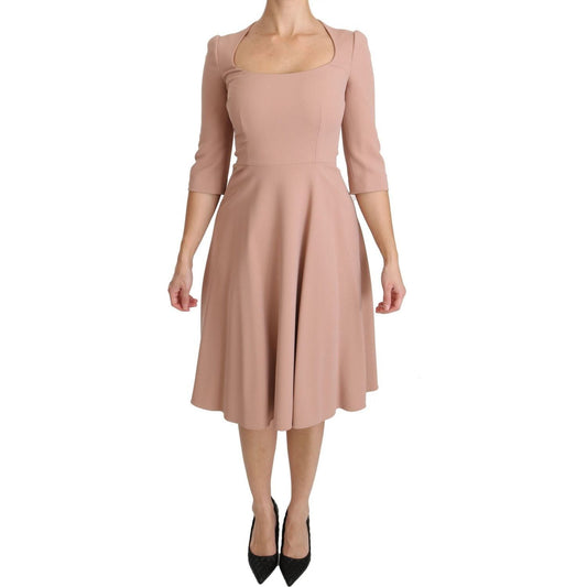 Dolce & GabbanaElegant Light Pink A-Line Knee Length DressMcRichard Designer Brands£619.00