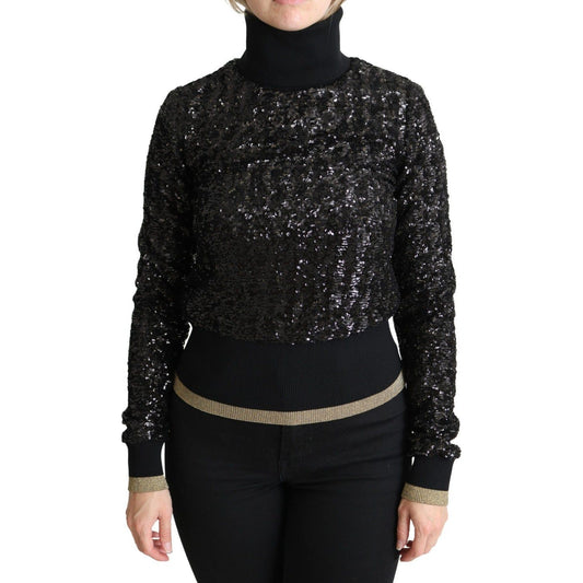 Dolce & GabbanaElegant Sequined Turtleneck SweaterMcRichard Designer Brands£719.00