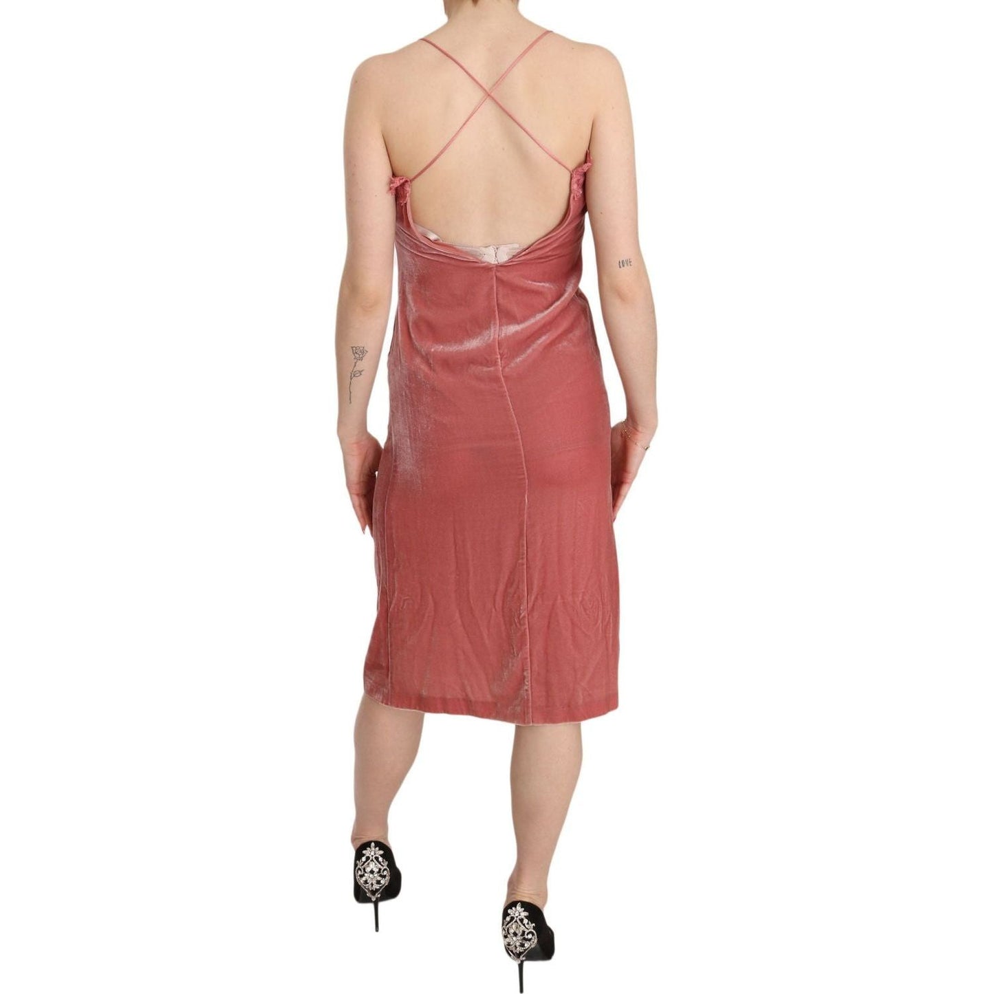 PINKO Pink Lace Silk-Blend Midi Dress with Side Slit pink-lace-spaghetti-strap-side-slit-shift-midi-dress IMG_1781-scaled-1f311c32-2d0.jpg