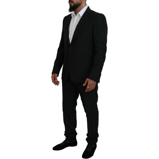 Dolce & Gabbana Black Martini Slim Fit Designer Suit black-single-breasted-2-piece-martini-suit IMG_1858-scaled-63780123-d42.jpg