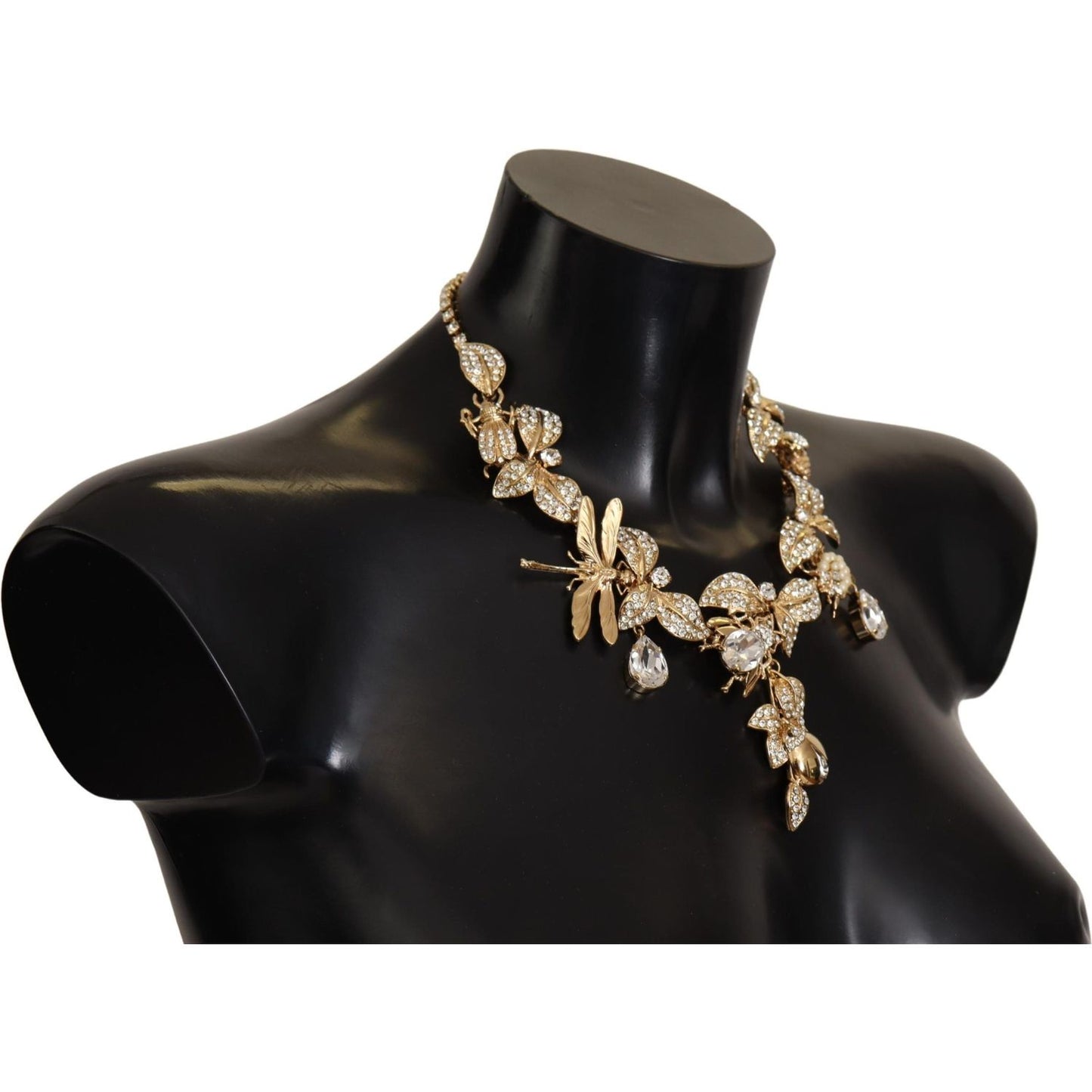 Dolce & Gabbana Elegant Sicily Floral Bug Statement Necklace gold-brass-floral-sicily-crystal-statement-necklace WOMAN NECKLACE IMG_1864-scaled-9948db85-de4.jpg