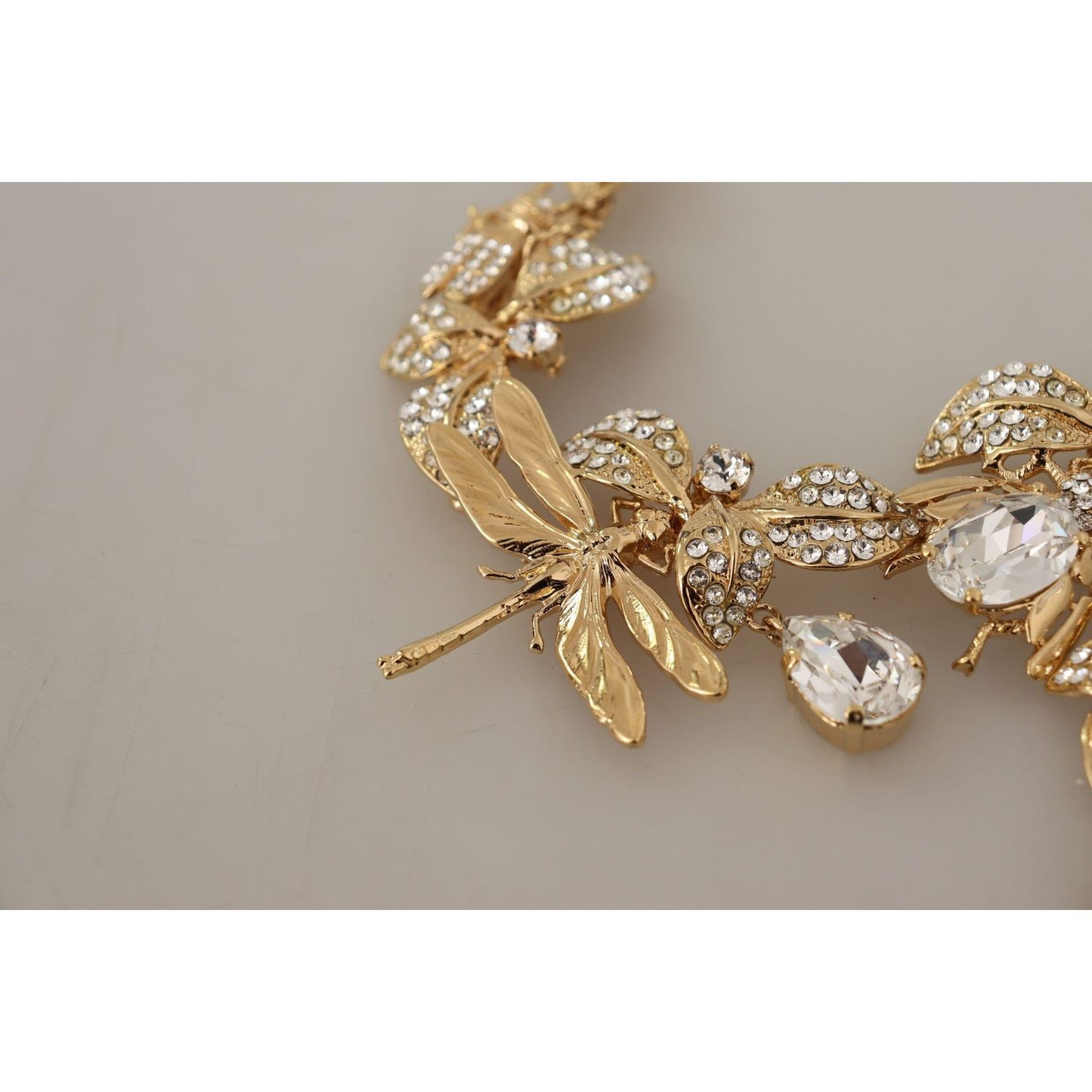 Dolce & Gabbana Elegant Sicily Floral Bug Statement Necklace gold-brass-floral-sicily-crystal-statement-necklace WOMAN NECKLACE IMG_1870-scaled-269358c6-96f.jpg
