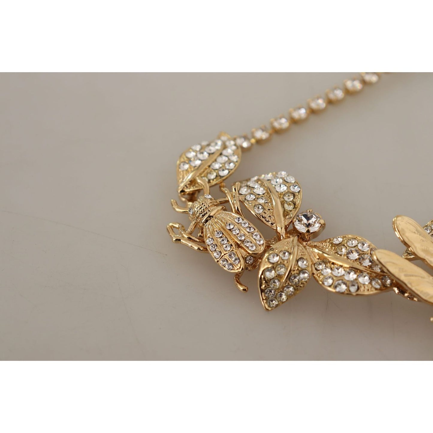 Dolce & Gabbana Elegant Sicily Floral Bug Statement Necklace gold-brass-floral-sicily-crystal-statement-necklace WOMAN NECKLACE IMG_1873-scaled-56563c74-aec.jpg