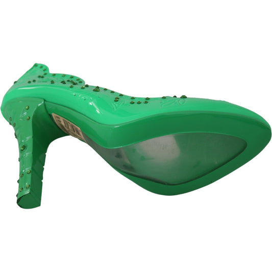 Dolce & Gabbana Enchanting Crystal Cinderella Pumps green-crystal-floral-heels-cinderella-shoes IMG_1888-1-scaled-166799a8-9b1.jpg