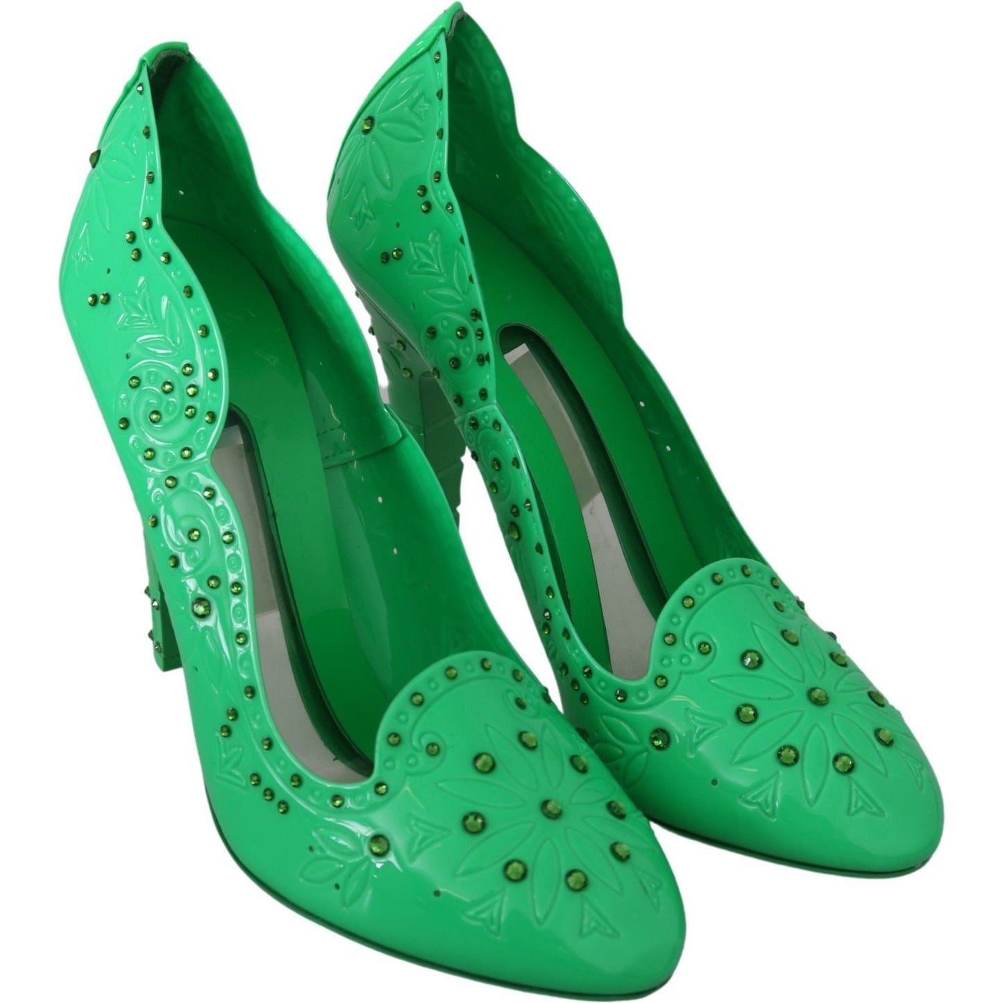 Dolce & Gabbana Enchanting Crystal Cinderella Pumps green-crystal-floral-heels-cinderella-shoes IMG_1892-31d8c7af-70e.jpg