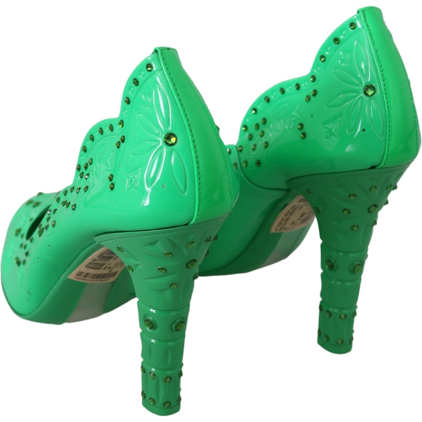 Dolce & Gabbana Enchanting Crystal Cinderella Pumps green-crystal-floral-heels-cinderella-shoes IMG_1893-1-60b09876-651.jpg