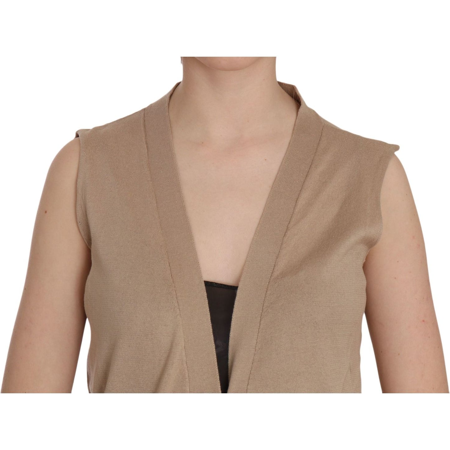 PINK MEMORIES Elegant Sleeveless Cotton Vest brown-100-cotton-sleeveless-cardigan-top-vest-1 IMG_1910-scaled-0c797b71-8b5.jpg
