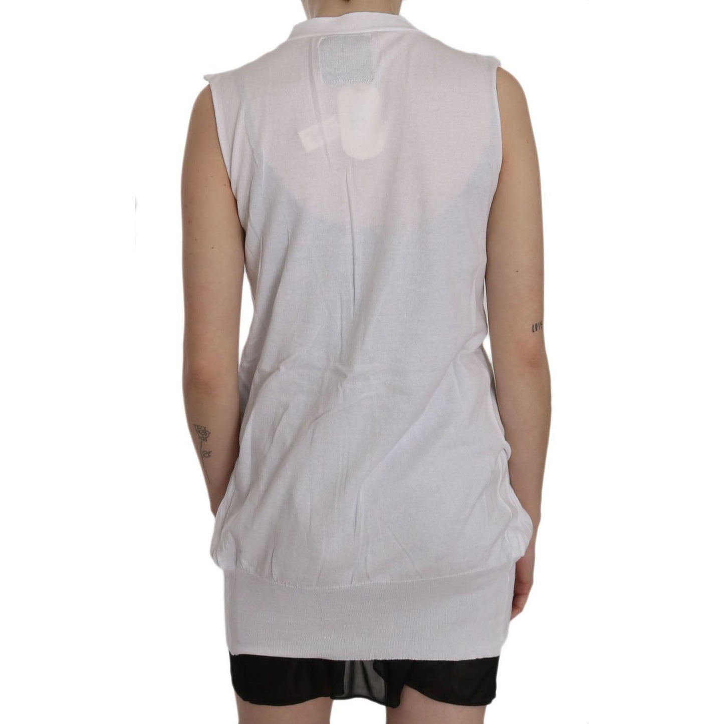 PINK MEMORIES Elegant Sleeveless Cotton Vest in Pristine White white-100-cotton-sleeveless-cardigan-top-vest IMG_1918-9490d20f-fdc.jpg