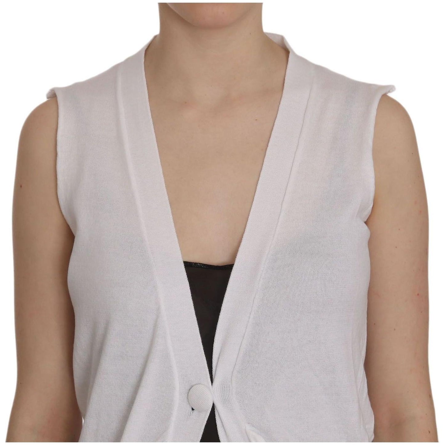 PINK MEMORIES Elegant Sleeveless Cotton Vest in Pristine White white-100-cotton-sleeveless-cardigan-top-vest IMG_1919-3ba57b85-e63.jpg