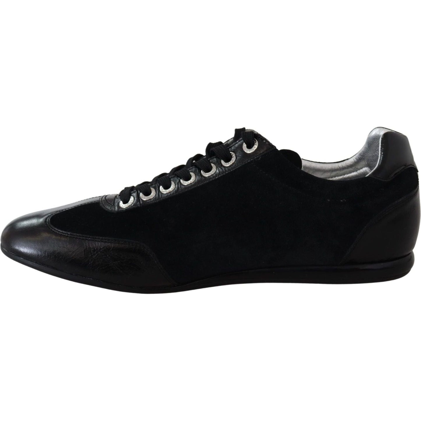 Dolce & Gabbana Elegant Black Leather Sport Sneakers black-logo-leather-casual-mens-scarpe-sneakers IMG_1959-scaled-9e78626b-1b3.jpg