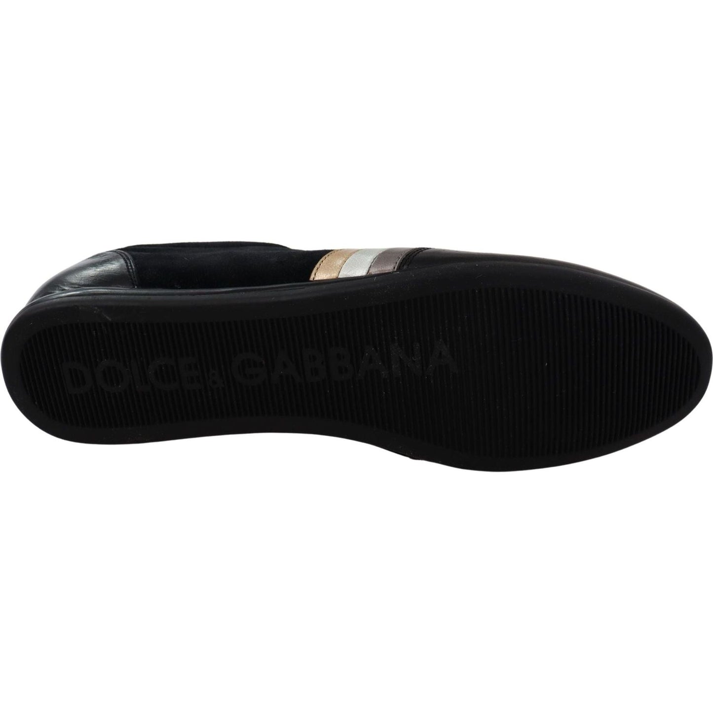 Dolce & Gabbana Elegant Black Leather Sport Sneakers black-logo-leather-casual-mens-scarpe-sneakers IMG_1960-scaled-b688f4e9-bb3.jpg
