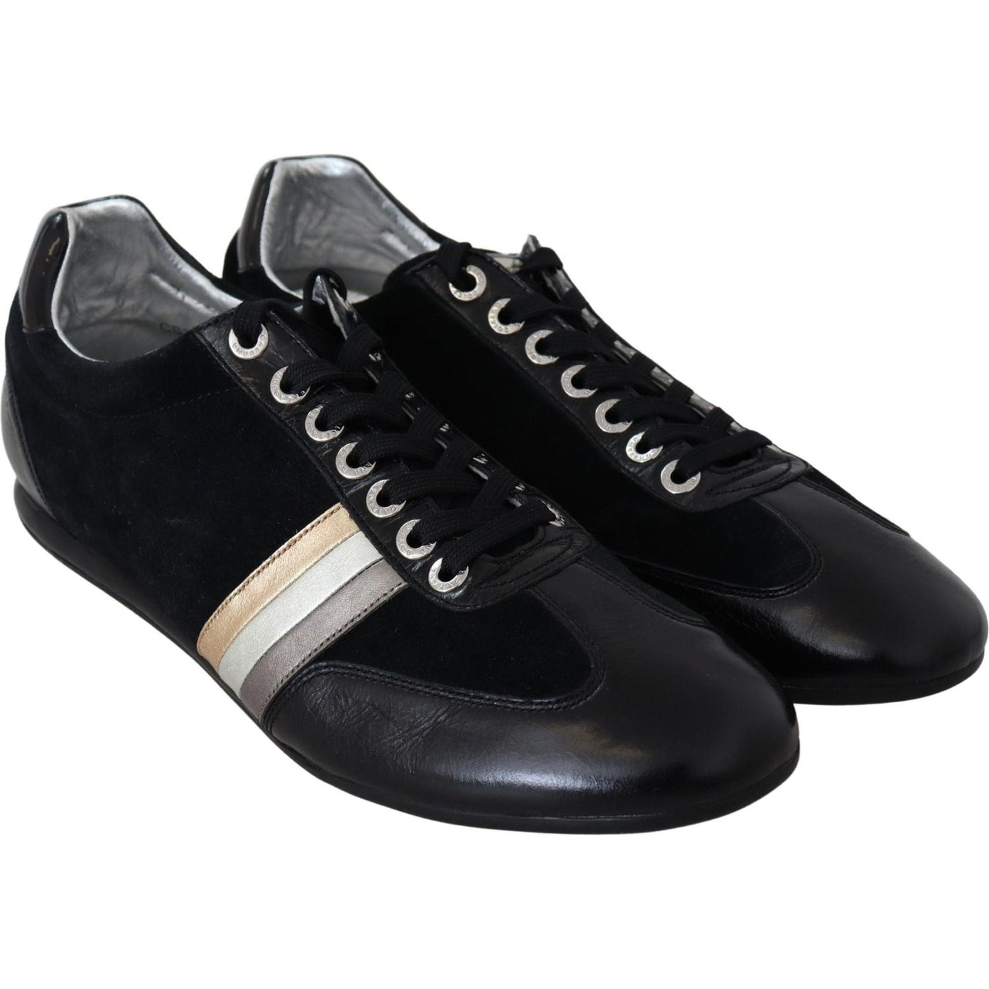 Dolce & Gabbana Elegant Black Leather Sport Sneakers black-logo-leather-casual-mens-scarpe-sneakers IMG_1964-scaled-f323ec57-a27.jpg