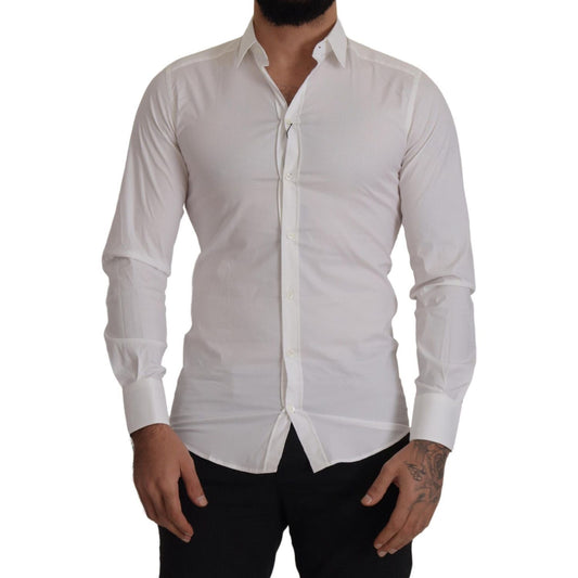 Dolce & GabbanaElegant Slim Fit Dress Shirt - WhiteMcRichard Designer Brands£299.00