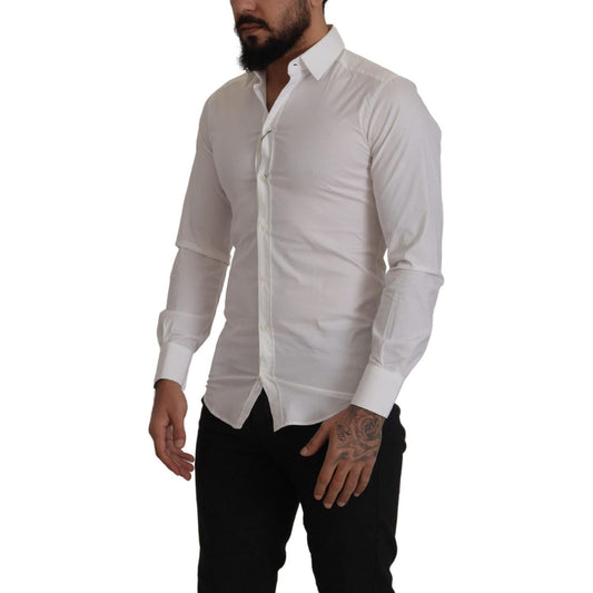 Dolce & GabbanaElegant Slim Fit Dress Shirt - WhiteMcRichard Designer Brands£299.00