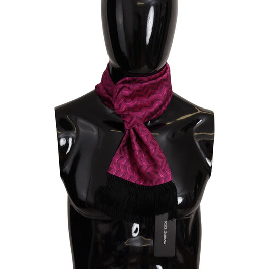 Dolce & GabbanaElegant Magenta Silk Men's Scarf WrapMcRichard Designer Brands£209.00