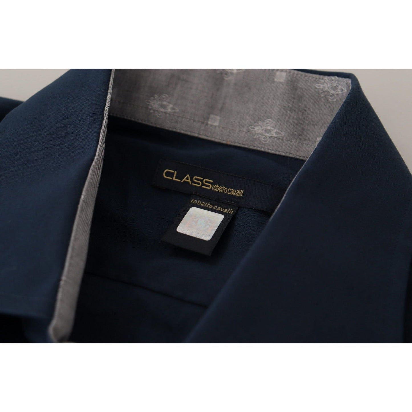 Roberto CavalliNavy Elegance Cotton Dress ShirtMcRichard Designer Brands£159.00