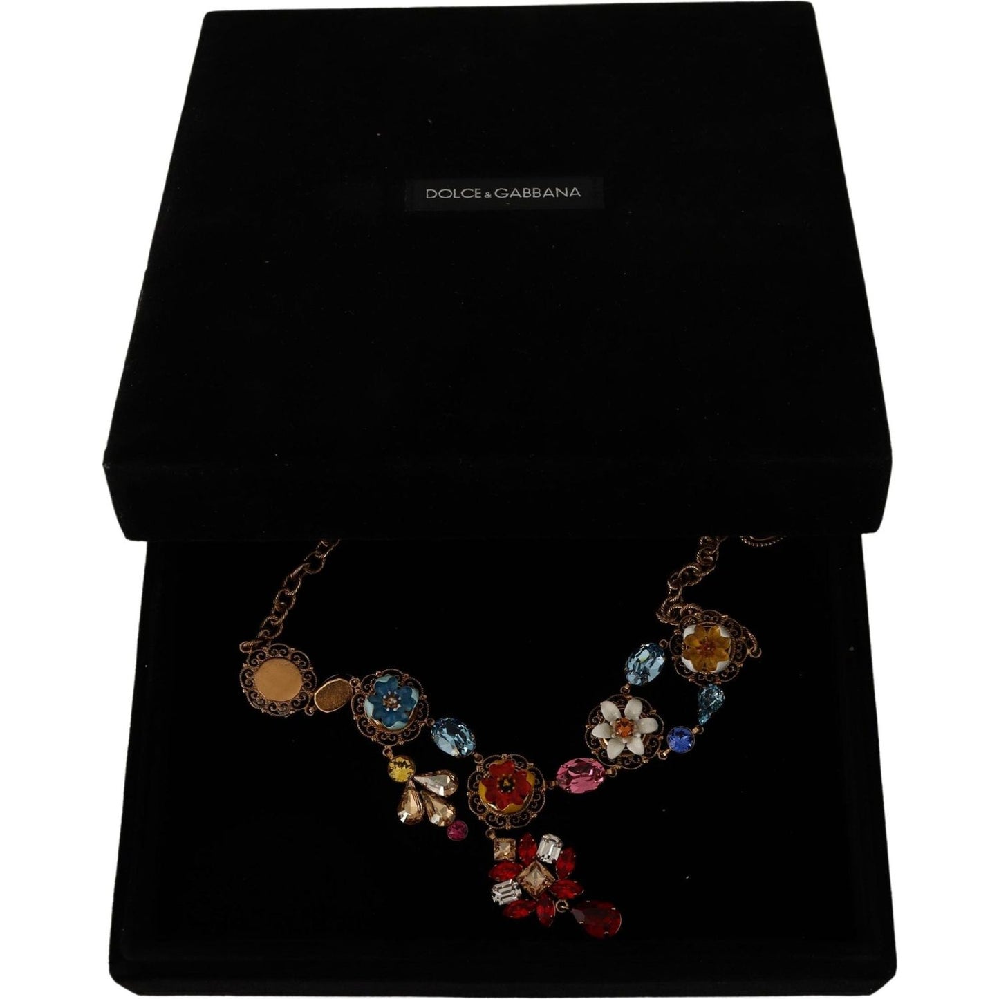 Dolce & Gabbana Elegant Floral Statement Necklace gold-brass-floral-sicily-charms-statement-necklace WOMAN NECKLACE IMG_2063-scaled-da297a90-d99.jpg
