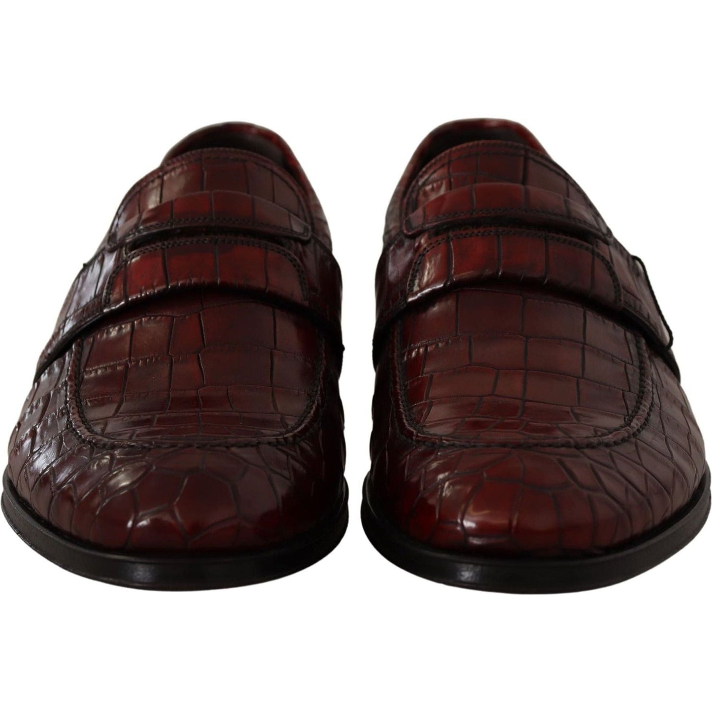 Dolce & Gabbana Exotic Croc Leather Bordeaux Loafers bordeaux-exotic-leather-dress-derby-shoes IMG_2081-9fc56c11-ab1.jpg