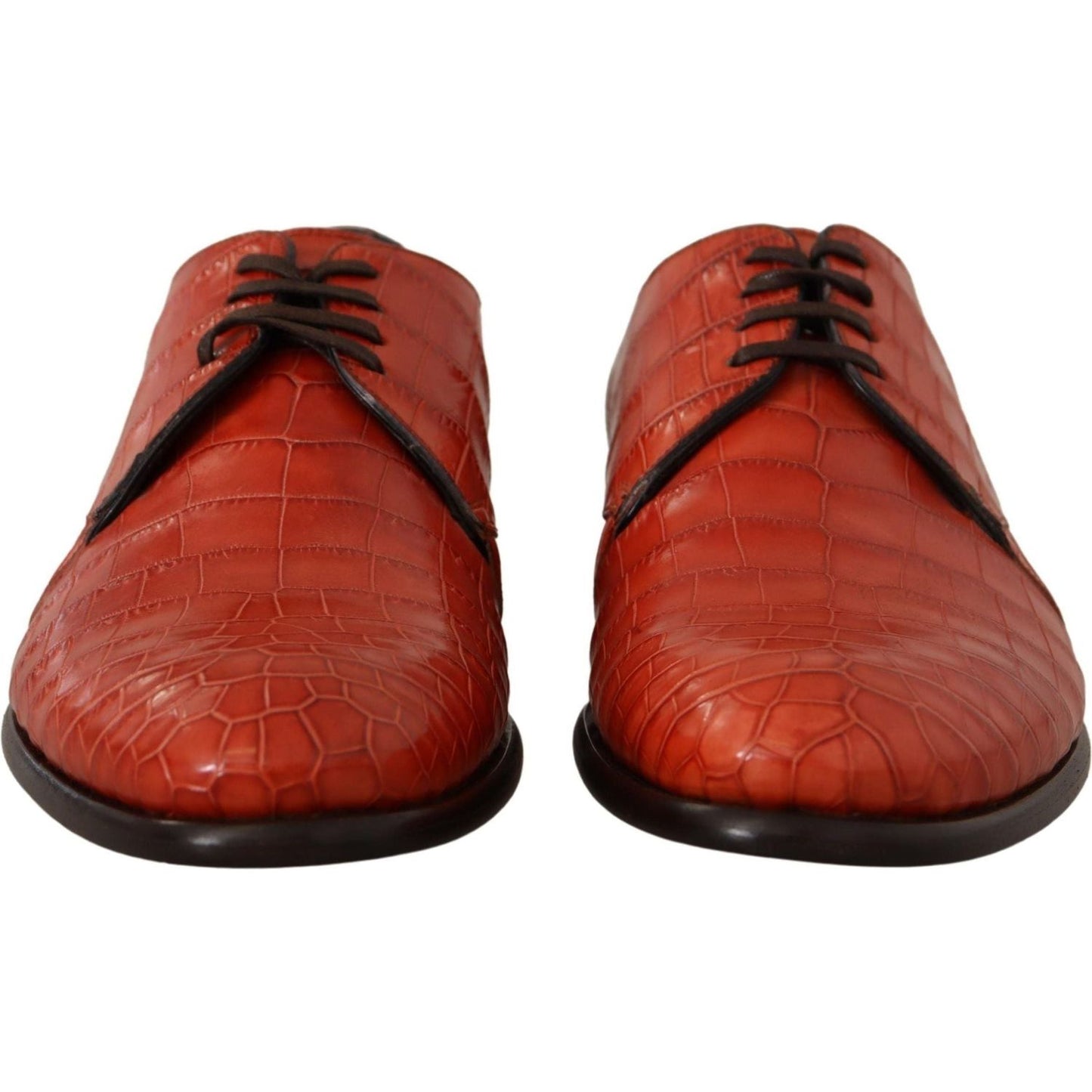 Dolce & Gabbana Exquisite Exotic Croc Leather Lace-Up Dress Shoes orange-exotic-leather-dress-derby-shoes IMG_2144-scaled-f6af3c71-615.jpg