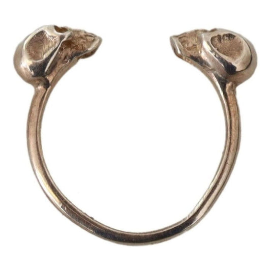 Nialaya Exquisite Silver Skull Statement Ring Ring antique-silver-tone-skull-men-jewelry-ring