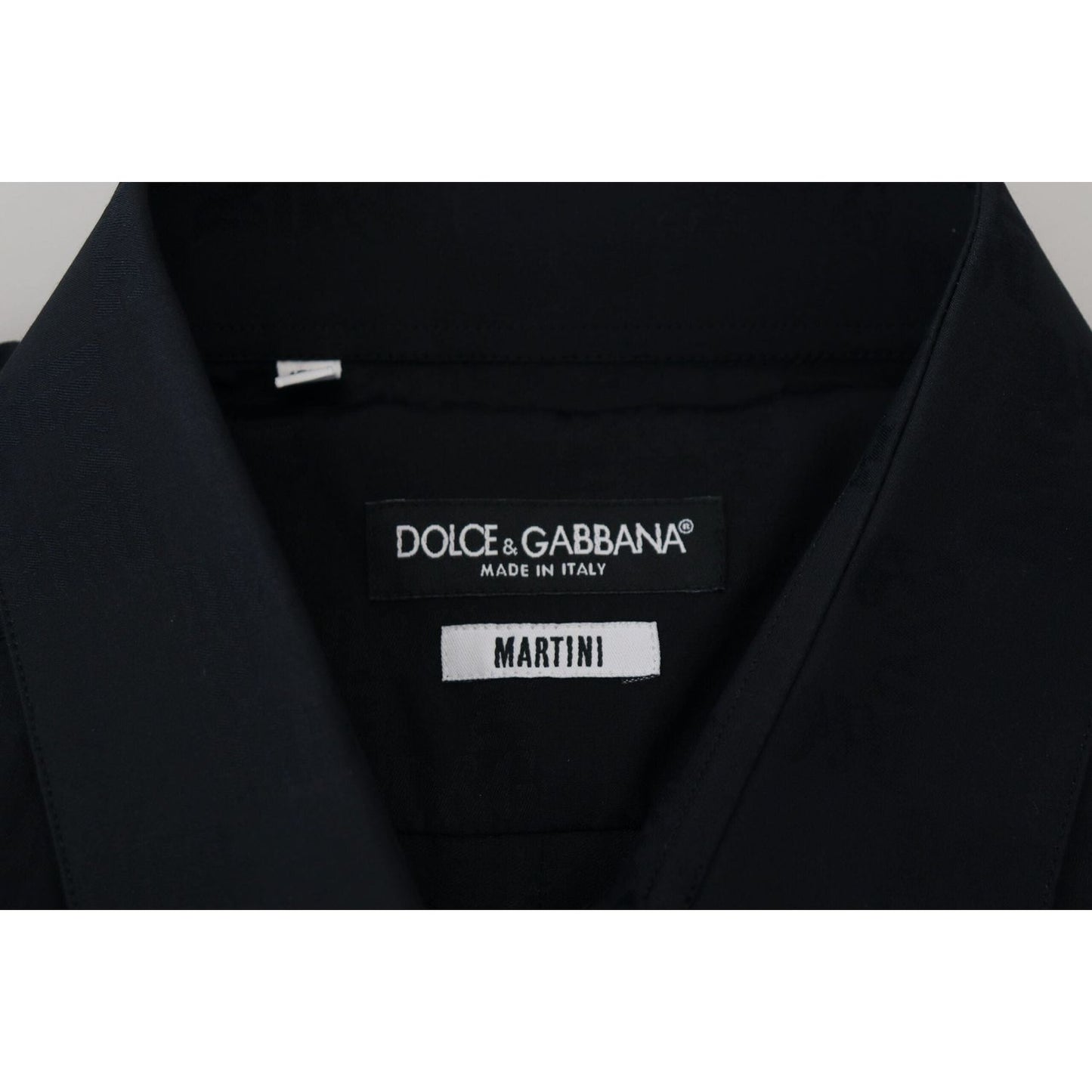 Dolce & Gabbana Elegant Slim Fit Martini Dress Shirt black-cotton-dress-formal-martini-shirt