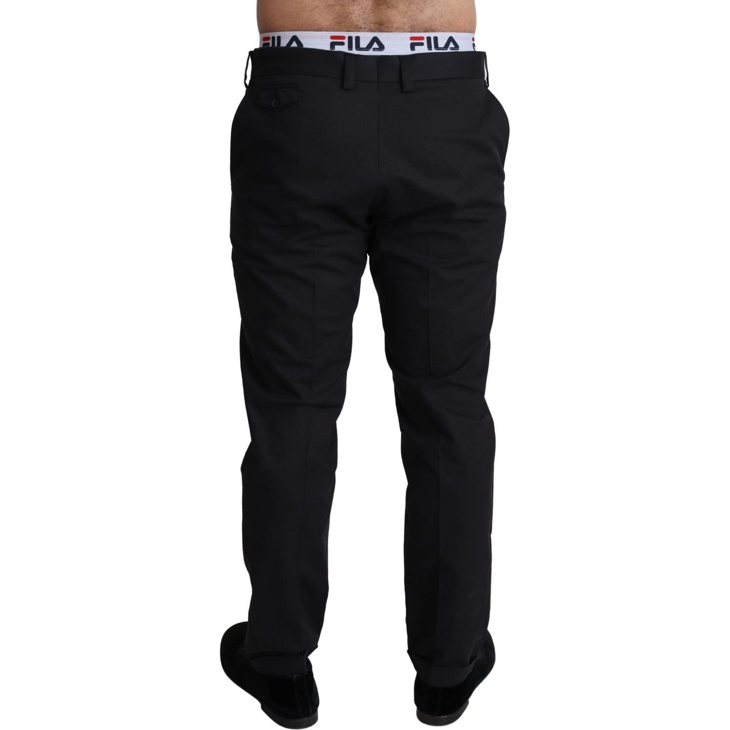 Dolce & Gabbana Elegant Black Stretch Cotton Trousers black-cotton-stretch-dress-formal-trouser-pants IMG_2282-scaled-a5832ea7-06a.jpg