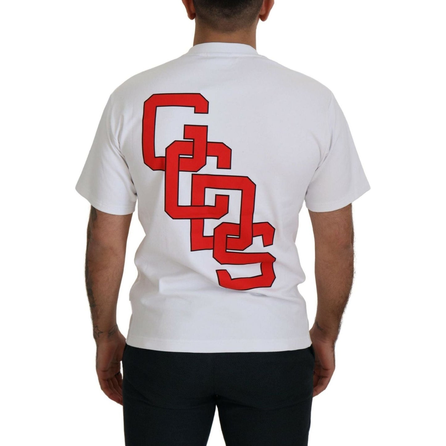 GCDS Stunning Authentic GCDS Cotton Tee white-logo-print-cotton-short-sleeves-t-shirt