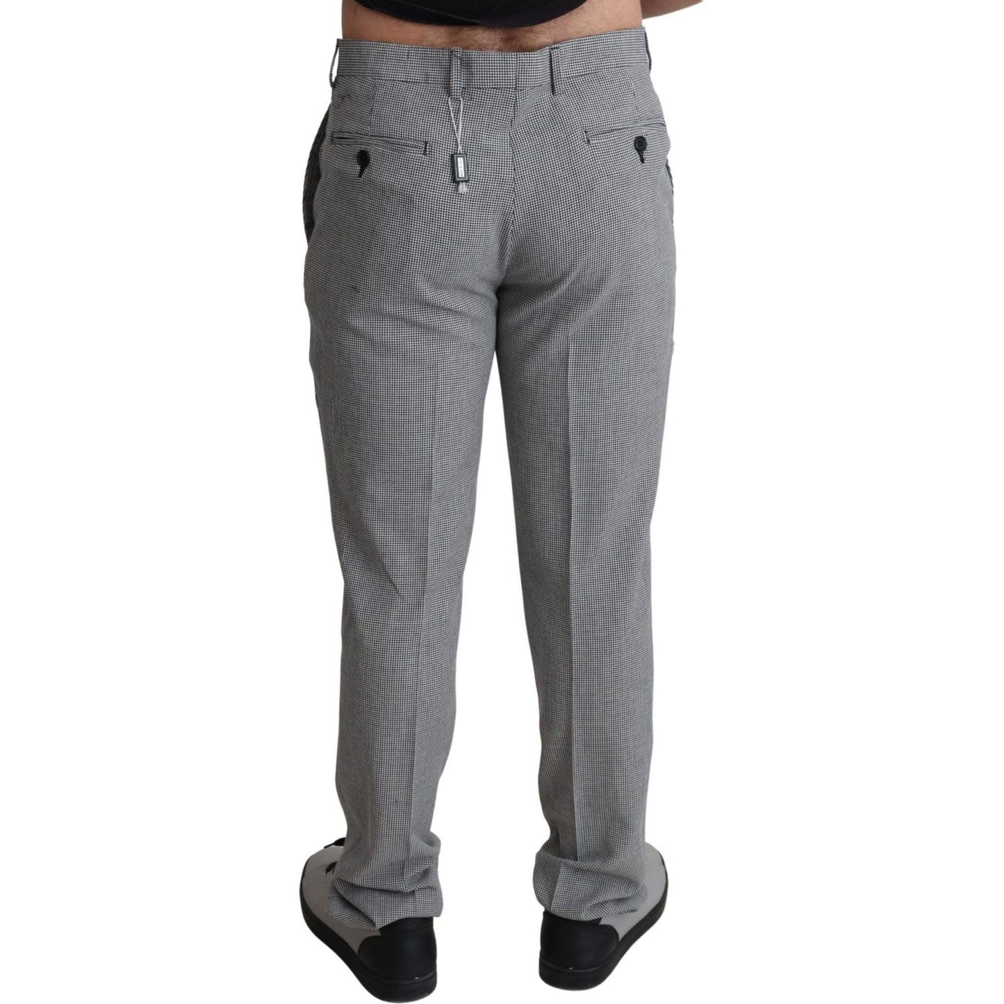 BENCIVENGA Elegant Checkered Wool Formal Trousers gray-wool-checkered-dress-men-formal-trouser-pants IMG_2354-scaled-0e55b988-f96.jpg