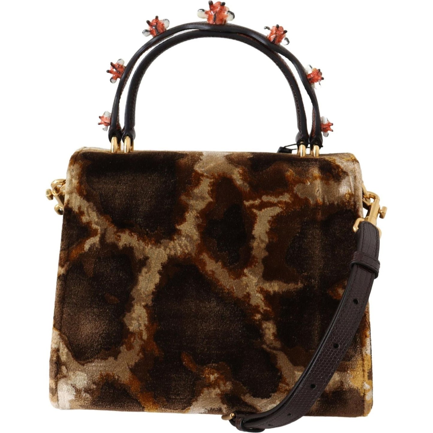 Dolce & Gabbana Elegant Giraffe Pattern Welcome Bag with Gold Accents brown-giraffe-crossbody-purse-borse-welcome-purse IMG_2376-b929b94a-545.jpg